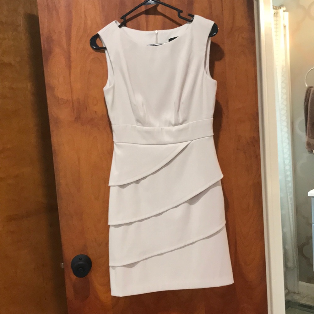 Connected Apparel Cream dress